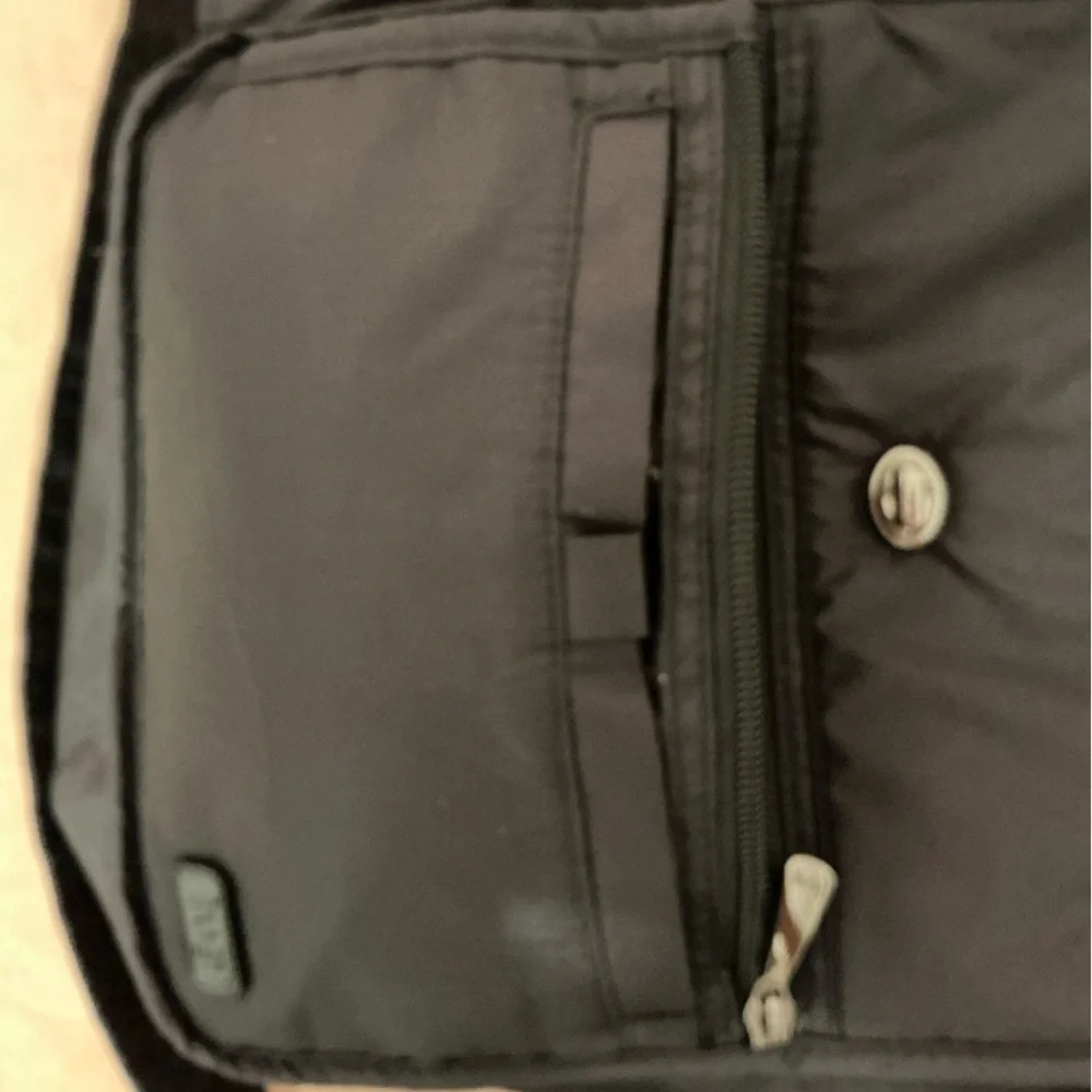 Lug Black Crossbody Bag with Turn Lock - Picture 3 of 4